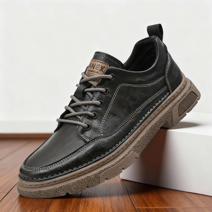 Oswin | Herren Casual Schnürschuhe Halbschuh - Black - Image 1