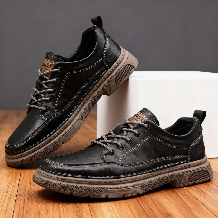 Oswin | Herren Casual Schnürschuhe Halbschuh - Black - Image 11