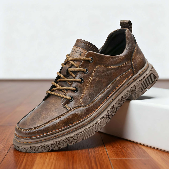 Oswin | Herren Casual Schnürschuhe Halbschuh - Black - Image 2