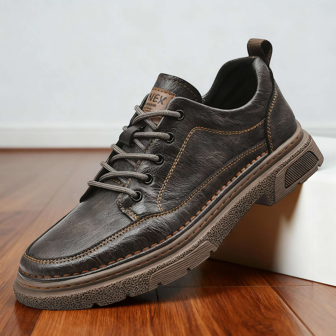 Oswin | Herren Casual Schnürschuhe Halbschuh - Black - Image 3