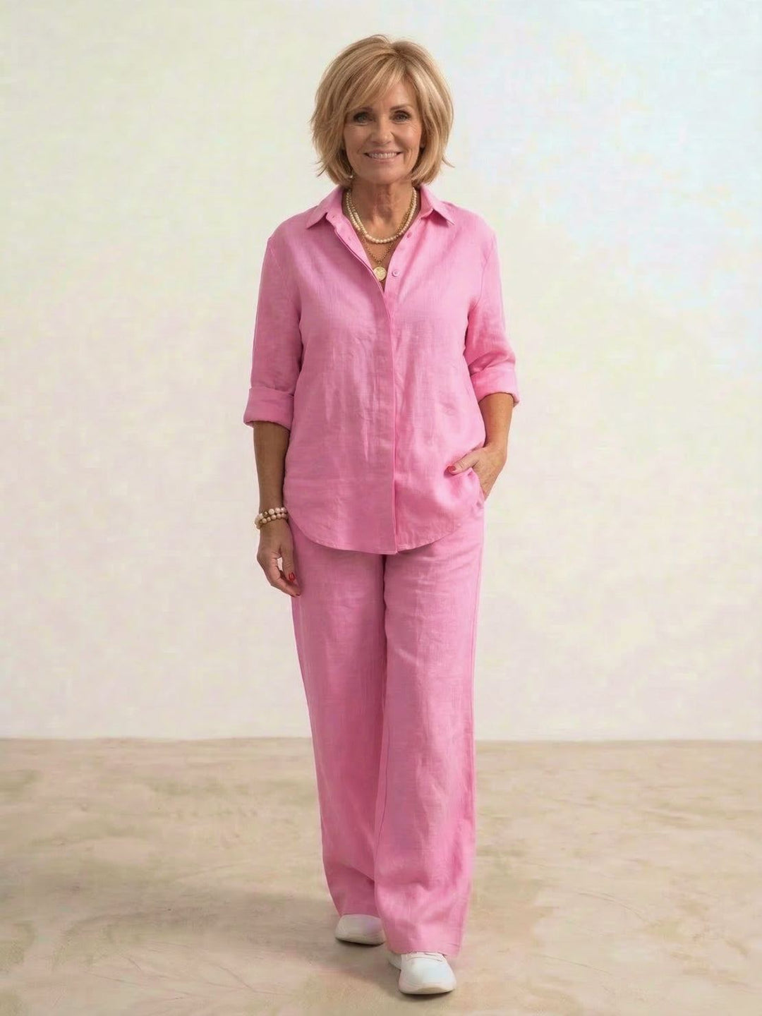 Marina | Damen set Hemd und Weithose Zweiteiler