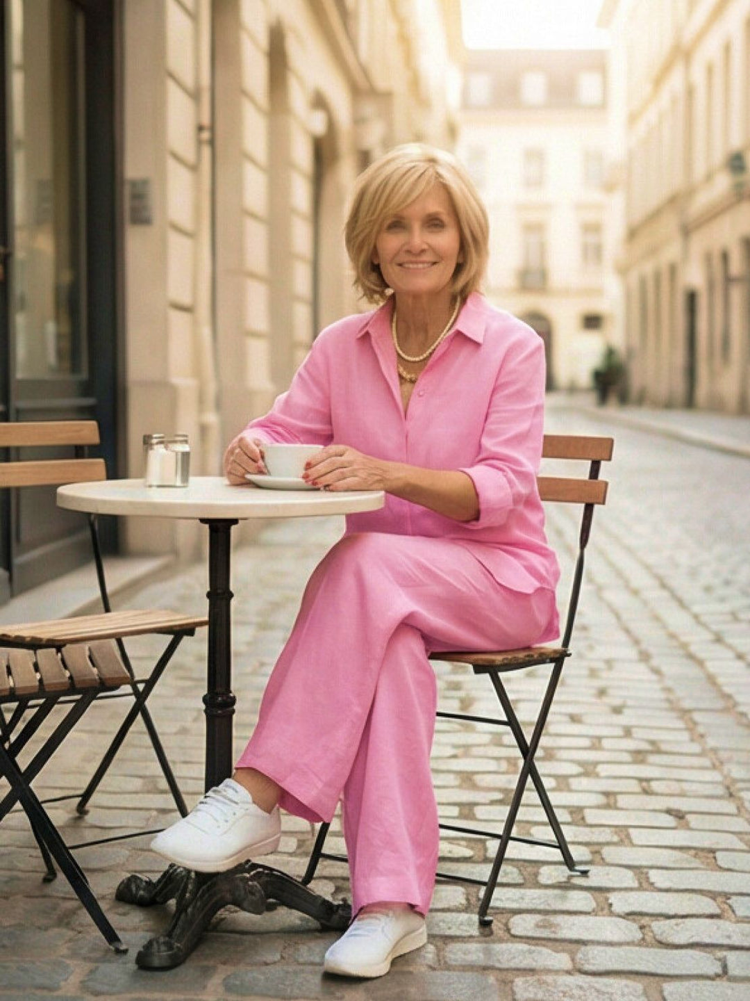 Marina | Damen set Hemd und Weithose Zweiteiler