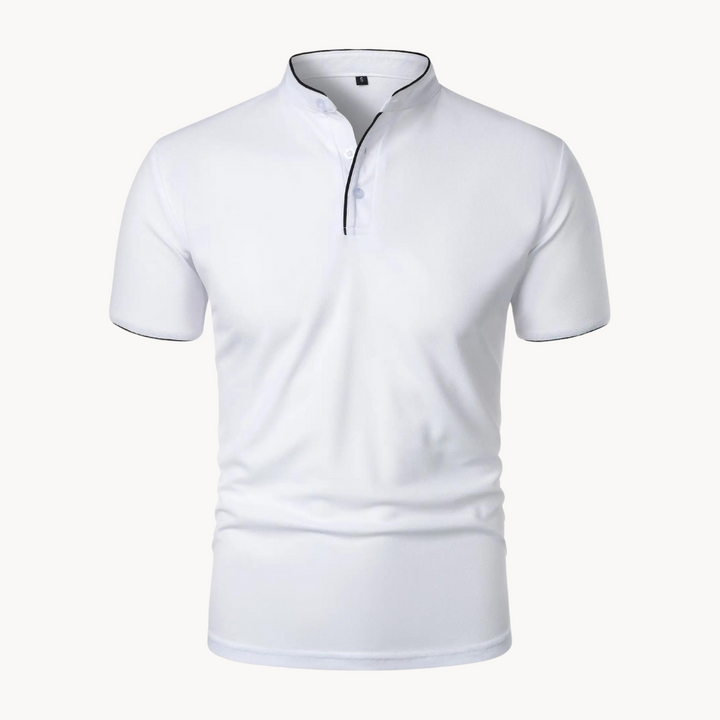 Percival | Herren Poloshirt mit Stehkragen Kurzarm - Navy - Image 9