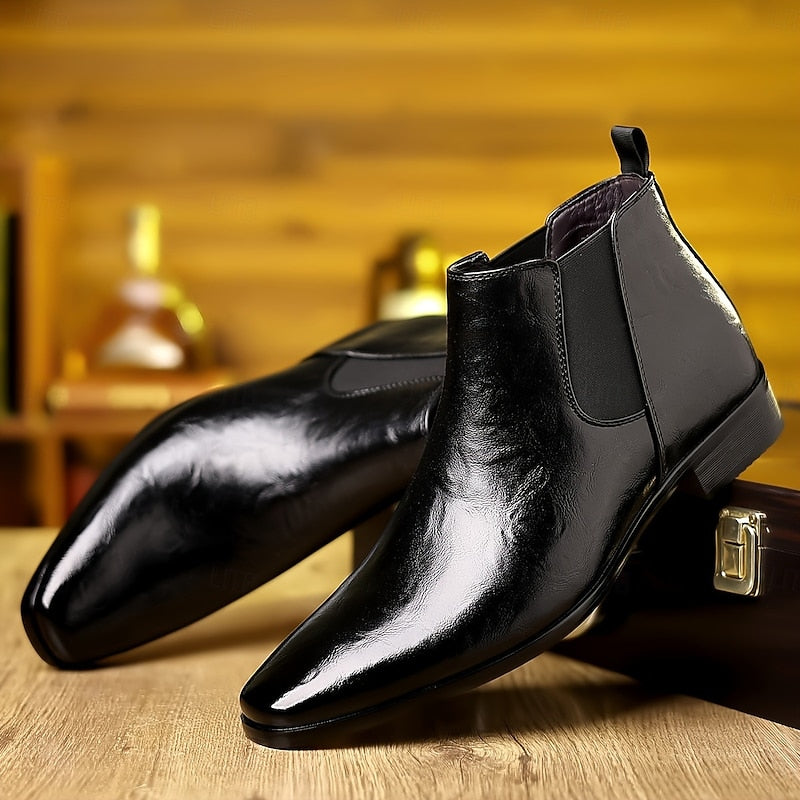 Wendelin | Herren Chelsea-Stiefelette klassisch braun - Brown - Image 4