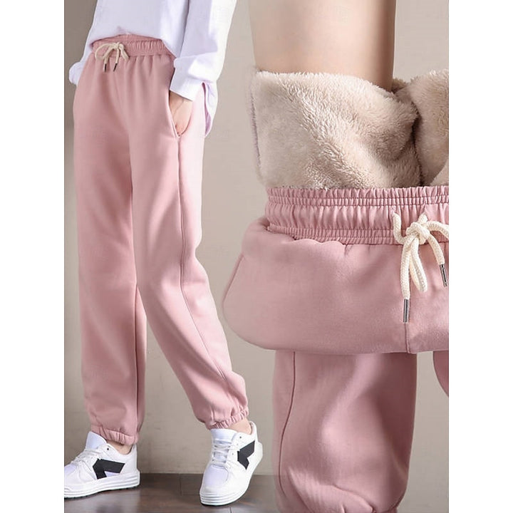Sylvara | Damen Gefütterte Jogginghose High-Waist