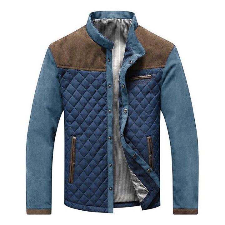 Radulf | Herren Stepp-Jacke mit Stehkragen - Navy - Image 2