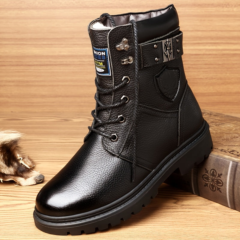 Radwin | Herren Wasserdichte Winterstiefel Gefüttert - Black - Image 7