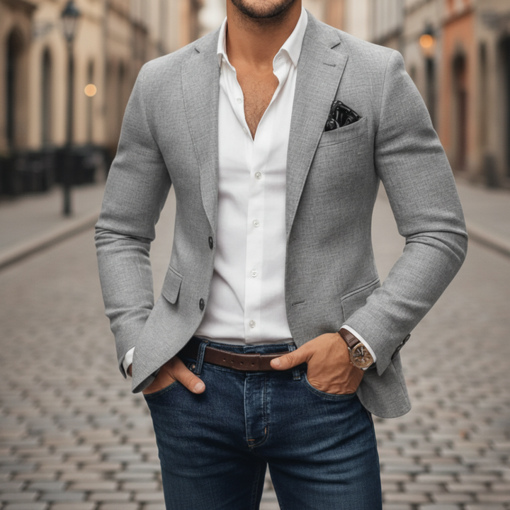 Raffael | Herren Slim Fit Sakko Einknopf Blazer - Image 1