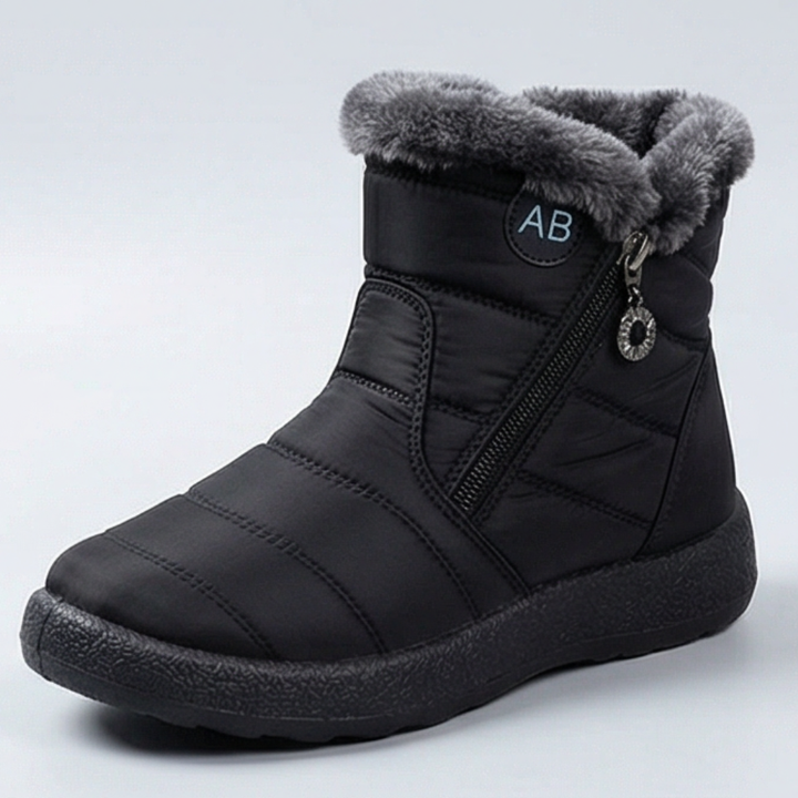 Ragnborg | Damen Wasserdichte Winterstiefel Stiefeletten - Black - Image 14
