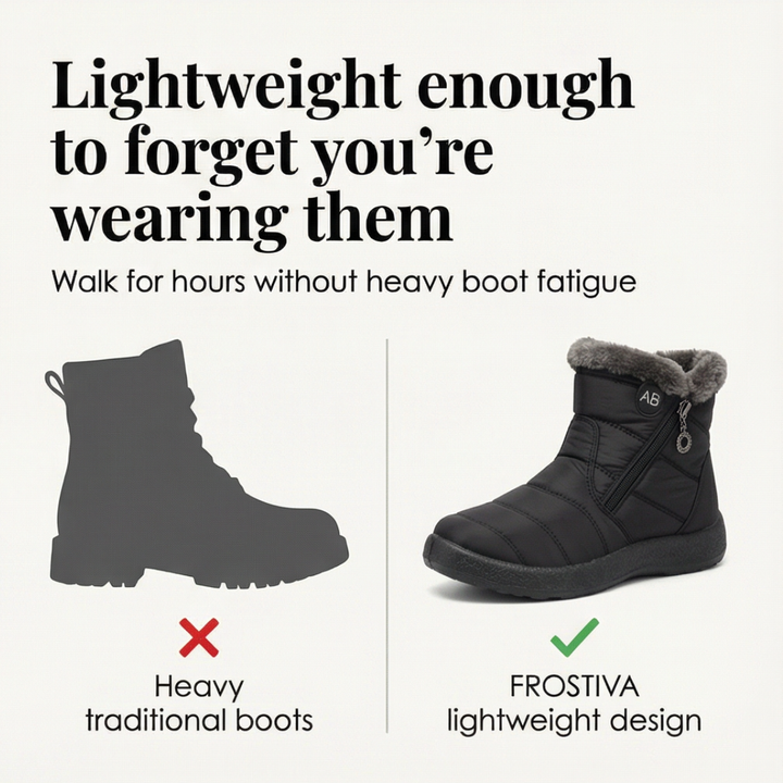 Ragnborg | Damen Wasserdichte Winterstiefel Stiefeletten - Black - Image 7