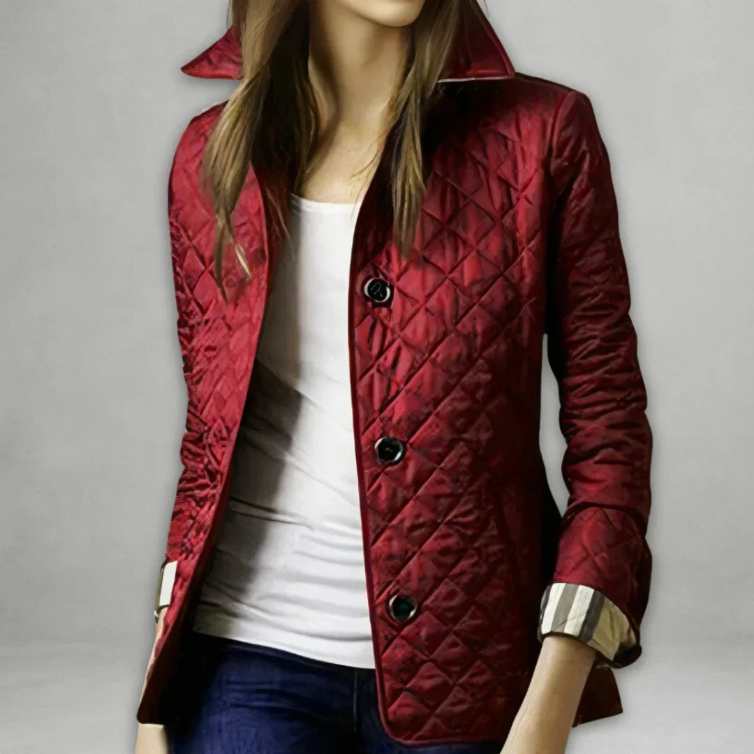Ragneis | Damen Steppjacke Leichte Übergangsjacke - Burgundy - Image 1