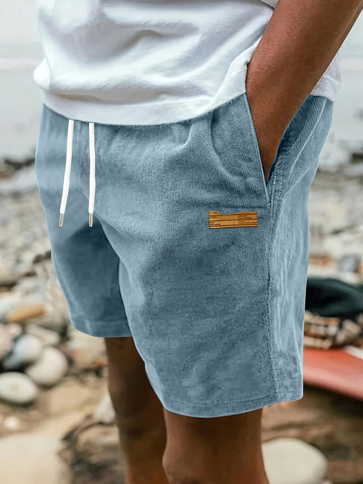 Reeve | Herren Freizeitshorts mit Kordelzug - Powder Blue - Image 1