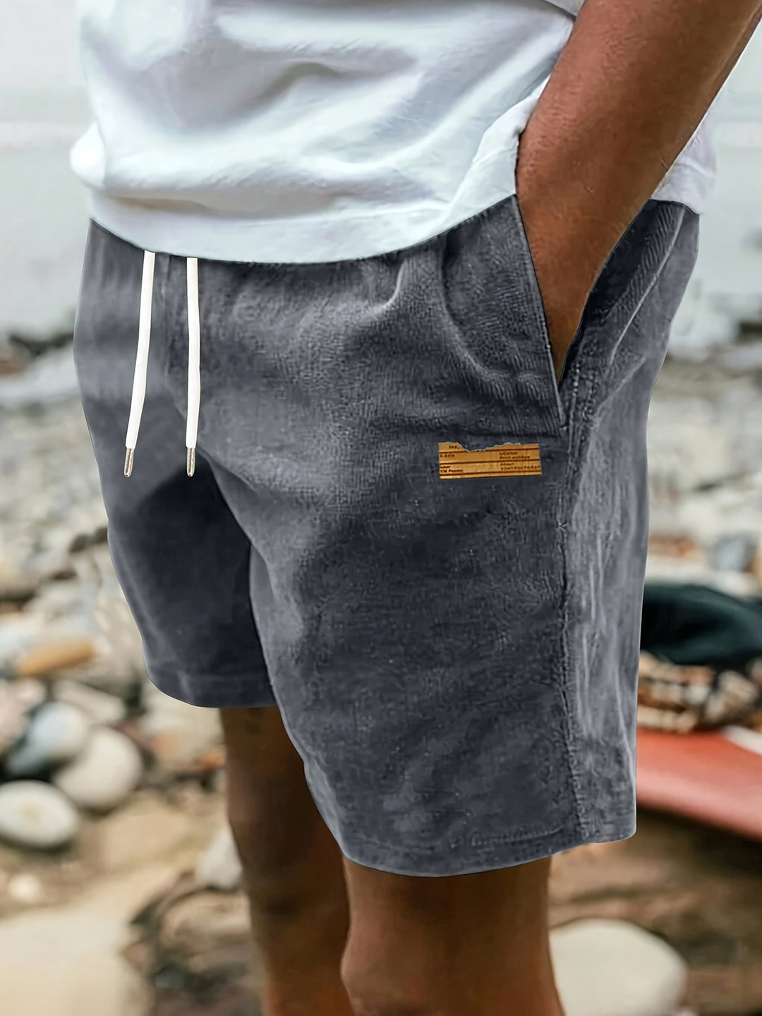 Reeve | Herren Freizeitshorts mit Kordelzug - Powder Blue - Image 3