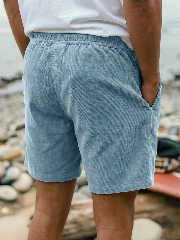 Reeve | Herren Freizeitshorts mit Kordelzug - Powder Blue - Image 5