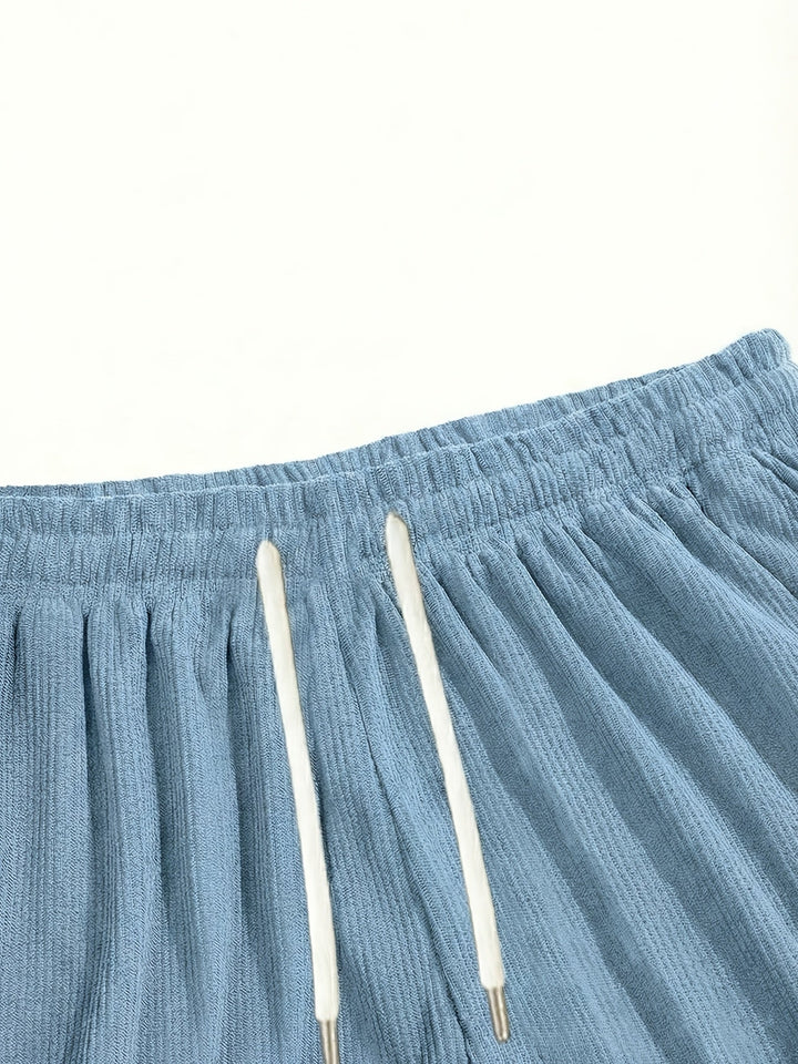 Reeve | Herren Freizeitshorts mit Kordelzug - Powder Blue - Image 9