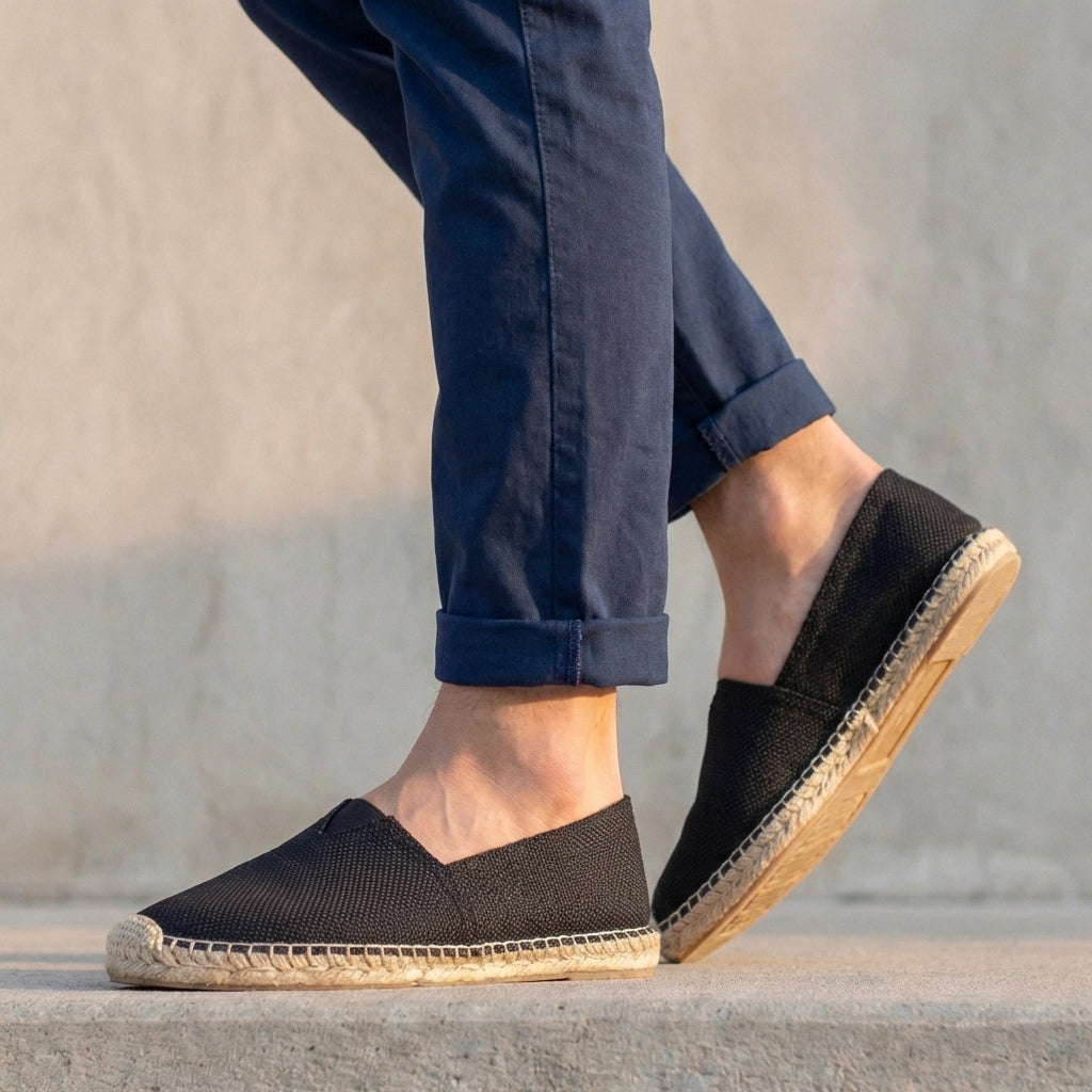Reimar | Herren Espadrilles Schlupfschuh Jutesohle - Cream - Image 3