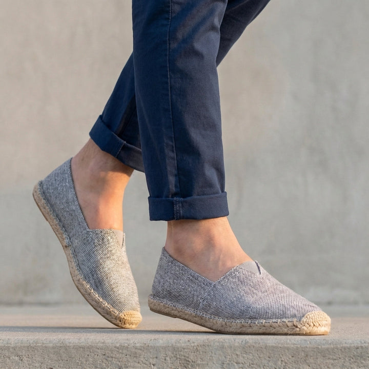 Reimar | Herren Espadrilles Schlupfschuh Jutesohle - Cream - Image 5