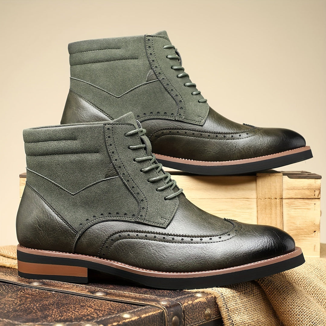 Reimund | Herren Schnürstiefeletten Brogue Boots - Black - Image 4