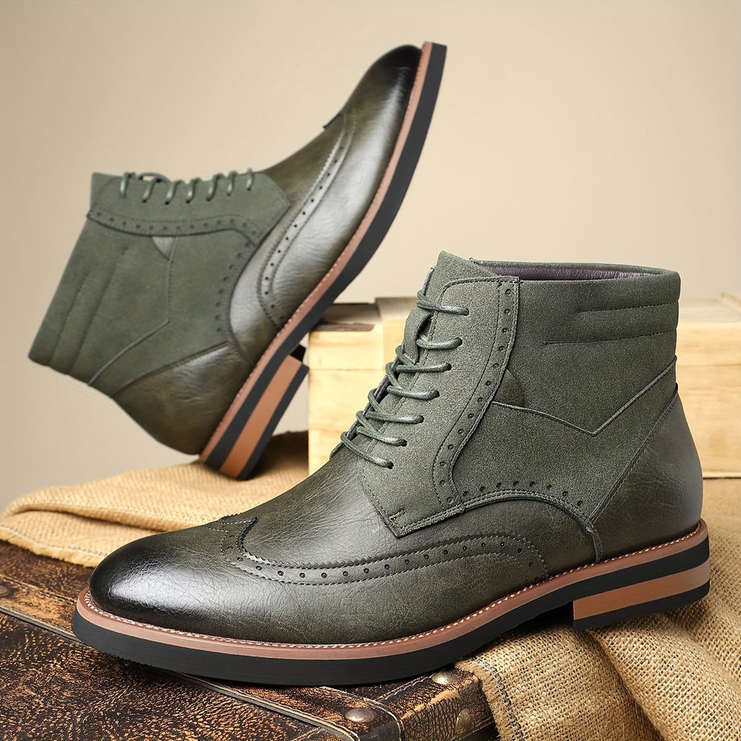 Reimund | Herren Schnürstiefeletten Brogue Boots - Black - Image 5