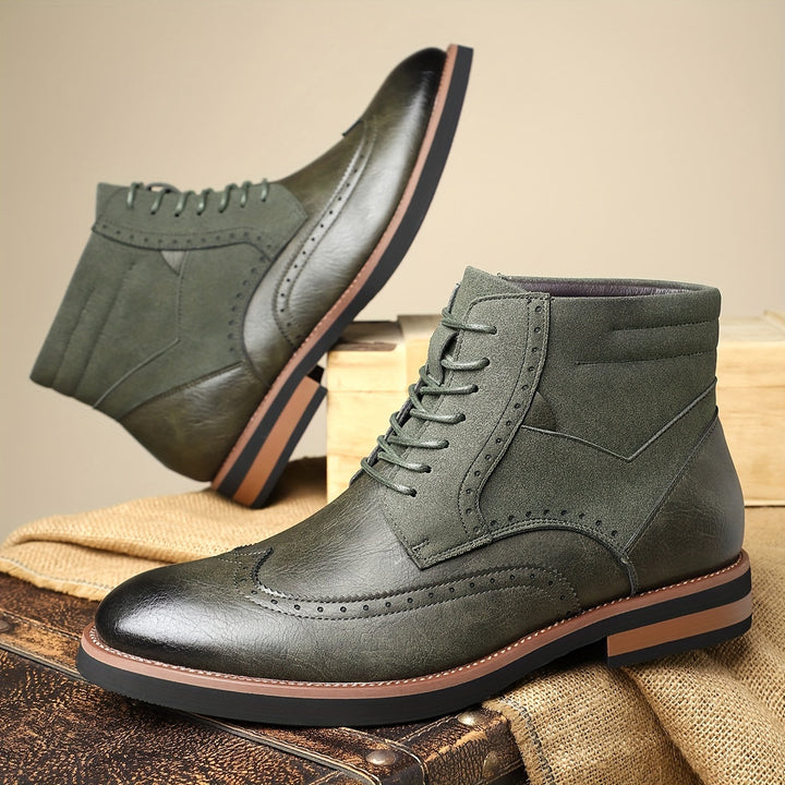 Reimund | Herren Schnürstiefeletten Brogue Boots - Black - Image 5
