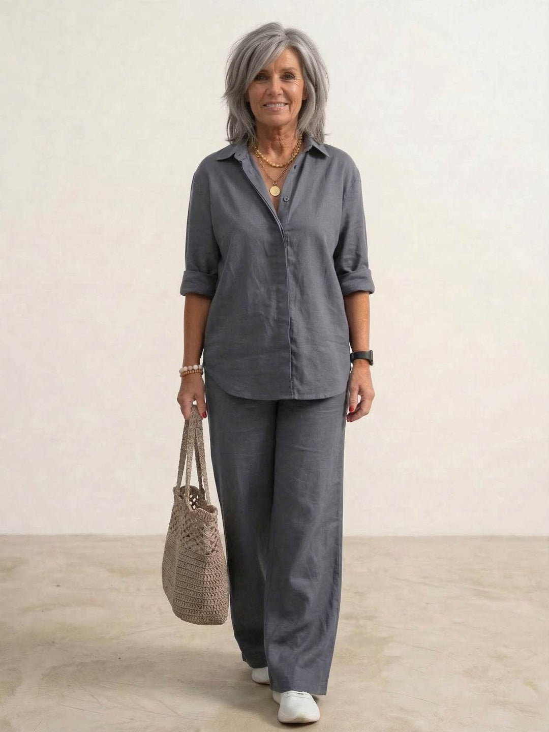 Marina | Damen set Hemd und Weithose Zweiteiler