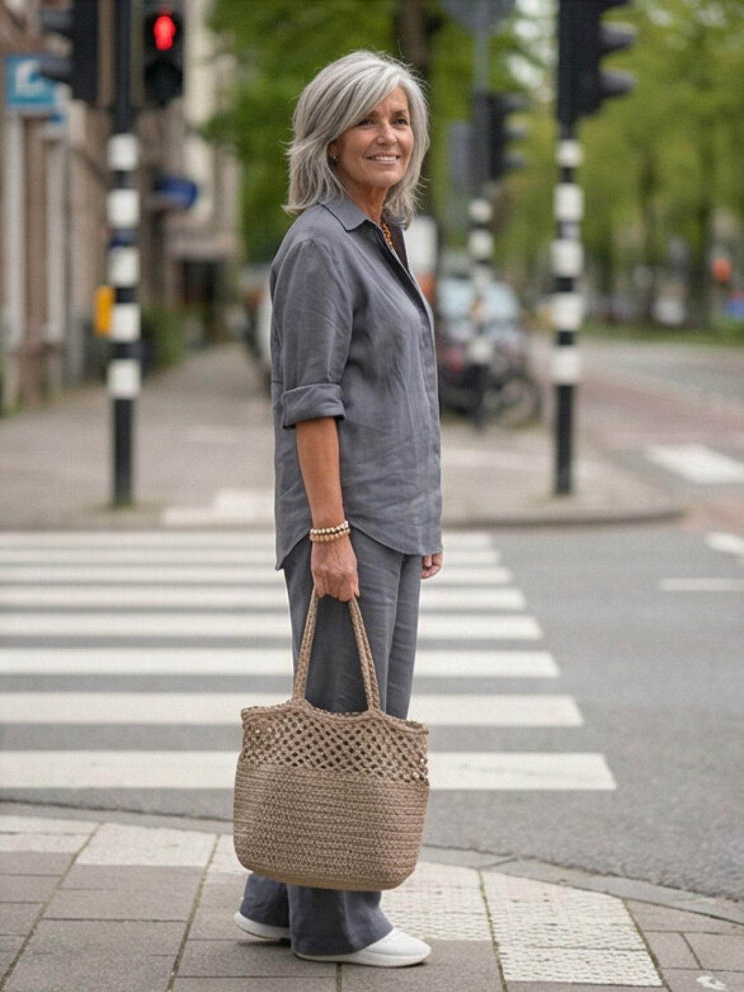 Marina | Damen set Hemd und Weithose Zweiteiler