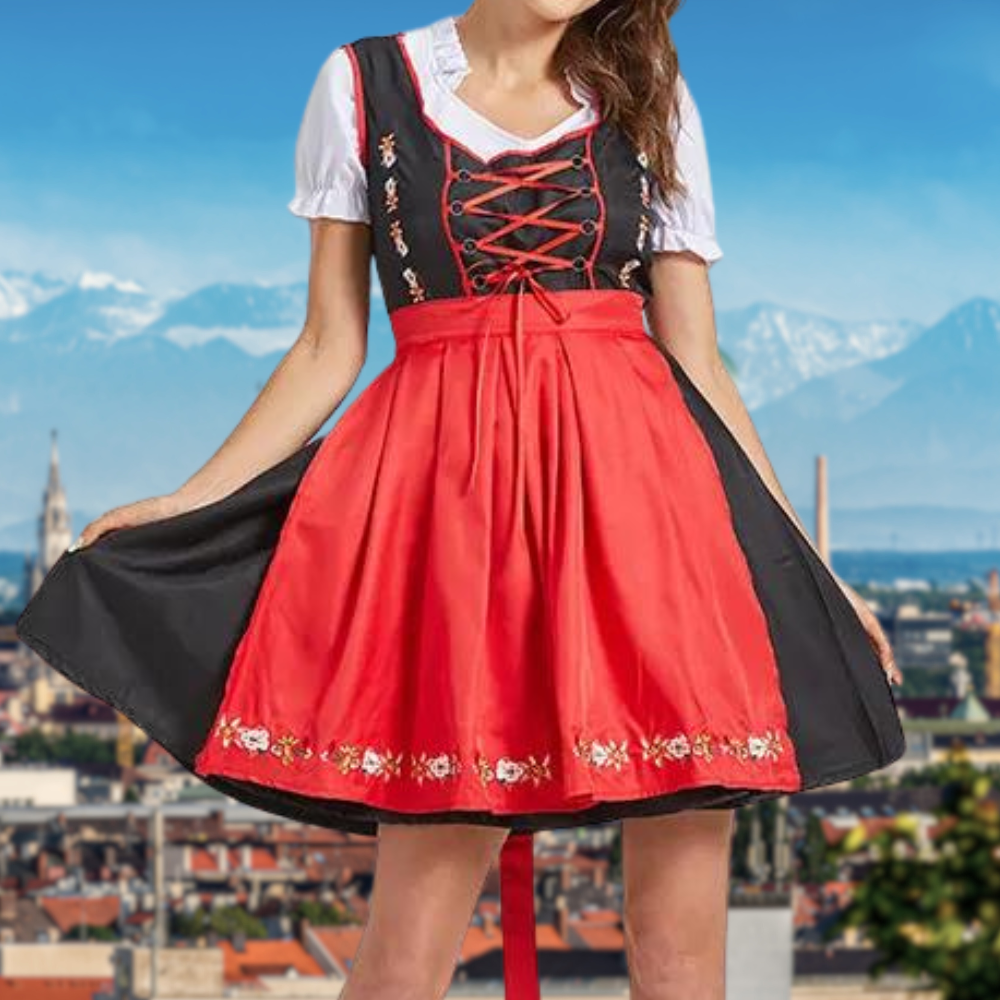 Rieke | Damen Dirndl Oktoberfest Kleid mit Schürze - Image 1