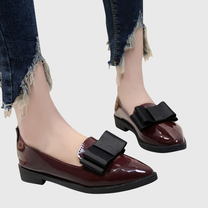 Romy | Damen Loafer mit Schleife in Burgundy - Burgundy - Image 4