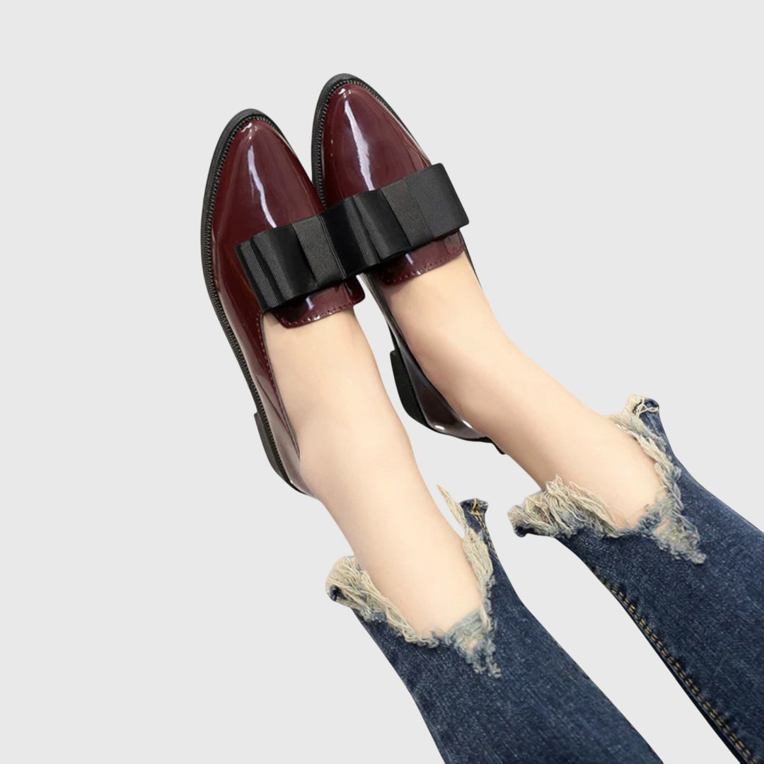 Romy | Damen Loafer mit Schleife in Burgundy - Burgundy - Image 8