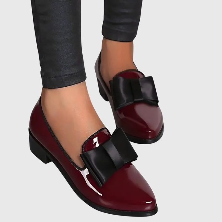 Romy | Damen Loafer mit Schleife in Burgundy - Burgundy - Image 9