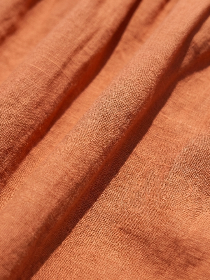 Rosemarie | Damen Stufenkleid Maxikleid mit Kurzarm - Apricot - Image 5