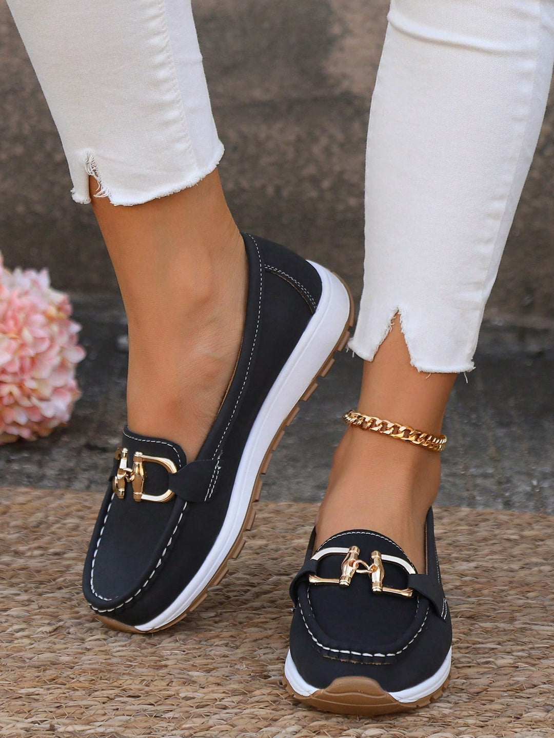 Rosemunde | Damen Loafer Schuhe mit Schnalle - Beige - Image 7