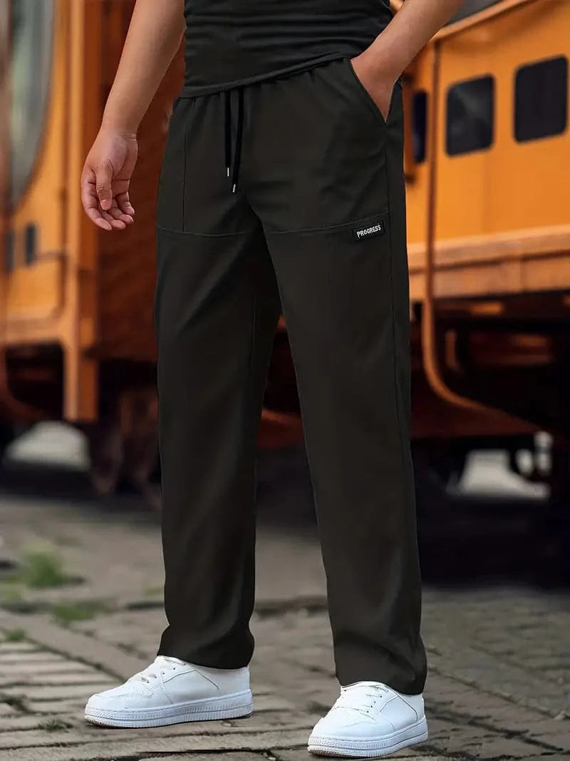 Rutger | Herren Regular Fit Jogginghose mit Kordelzug - Black - Image 1
