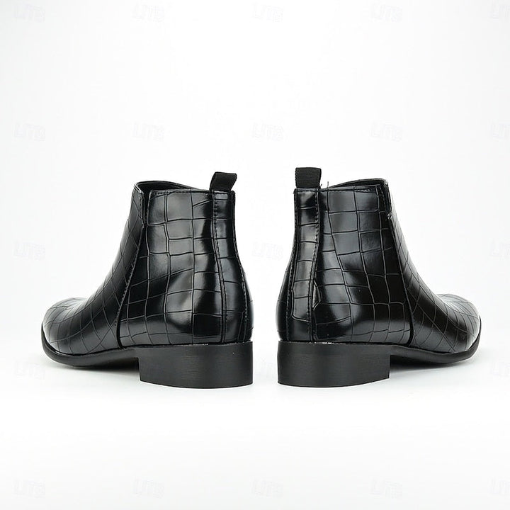 Valdemar | Herren Chelsea Boots Stiefelette Rot