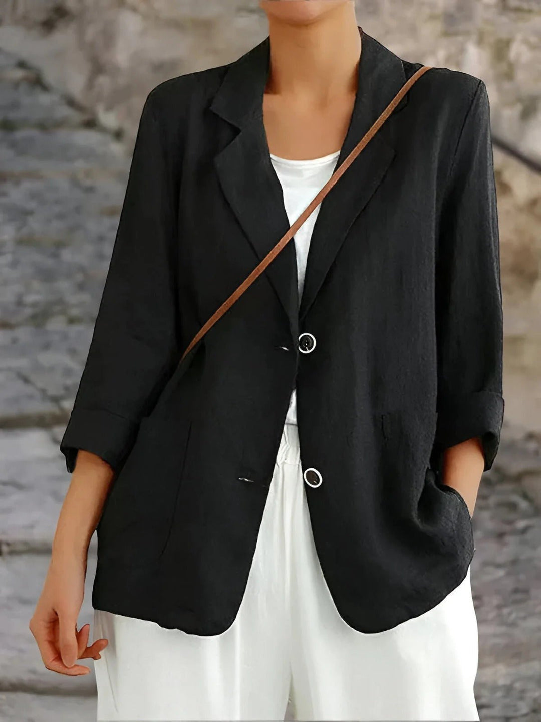 Seraphiel | Damen Taillierter Blazer - Yellow - Image 4
