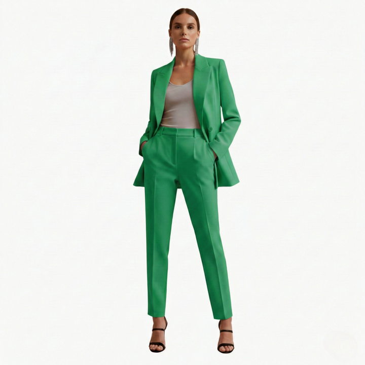 Seraphima | Damen Blazer Anzug Set mit Hose - Light Blue - Image 13