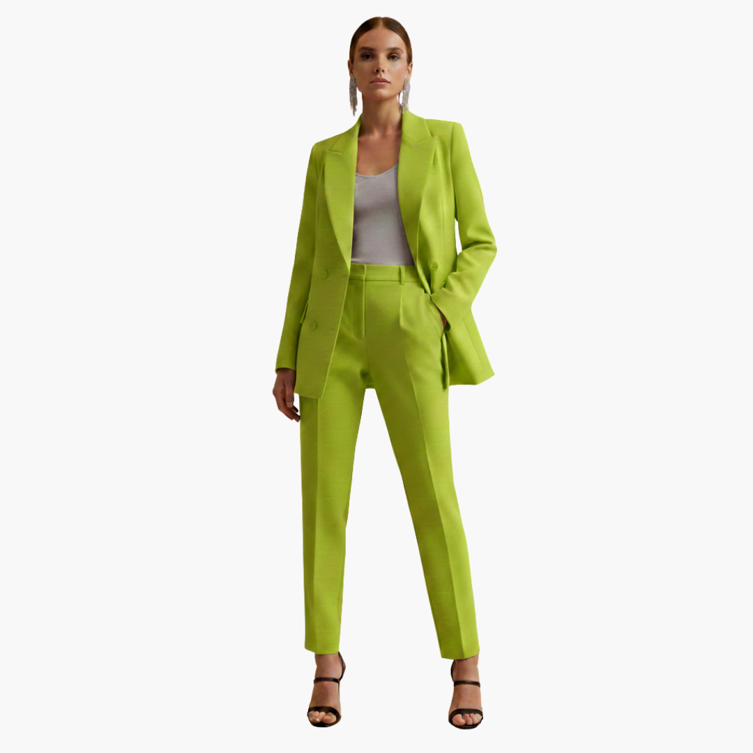 Seraphima | Damen Blazer Anzug Set mit Hose - Light Blue - Image 14