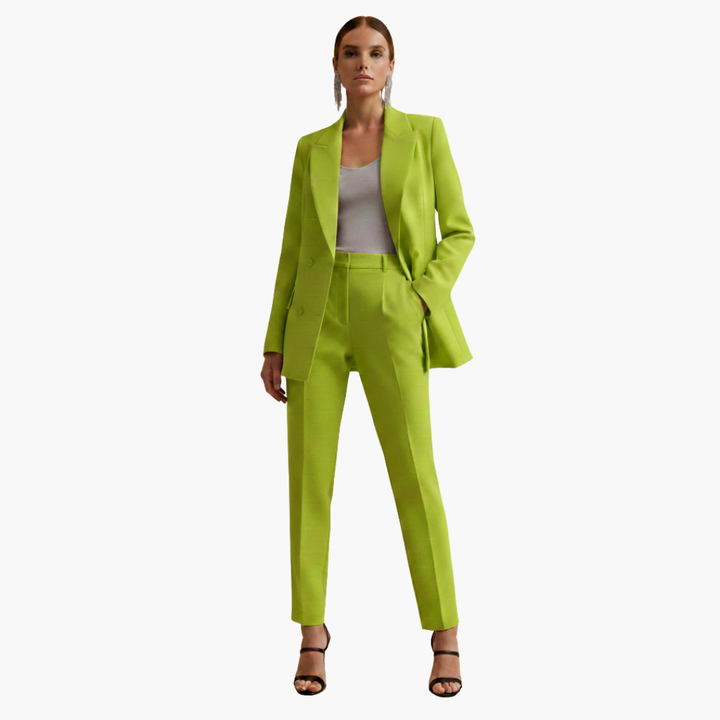 Seraphima | Damen Blazer Anzug Set mit Hose - Light Blue - Image 14