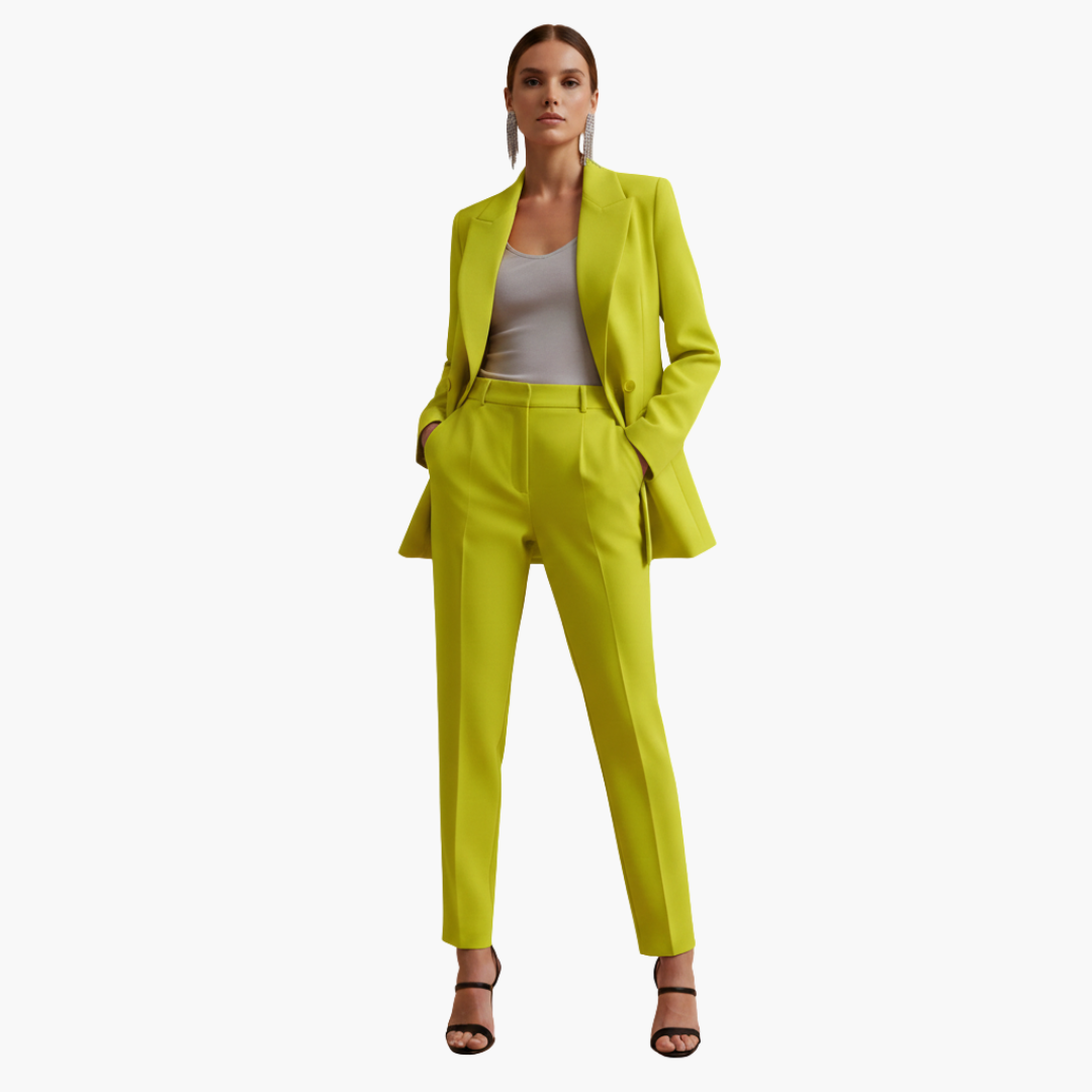 Seraphima | Damen Blazer Anzug Set mit Hose - Light Blue - Image 15