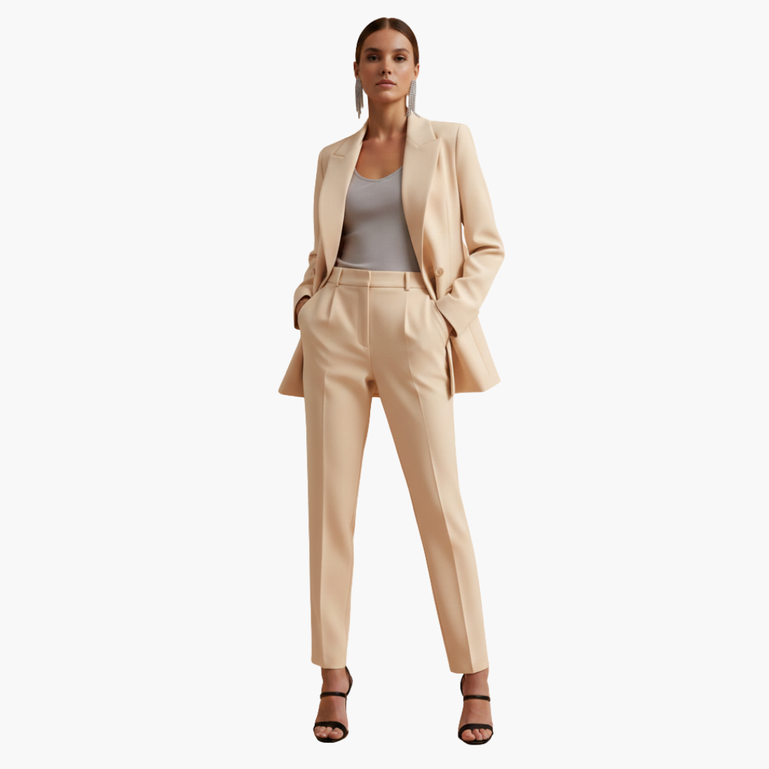 Seraphima | Damen Blazer Anzug Set mit Hose - Light Blue - Image 7
