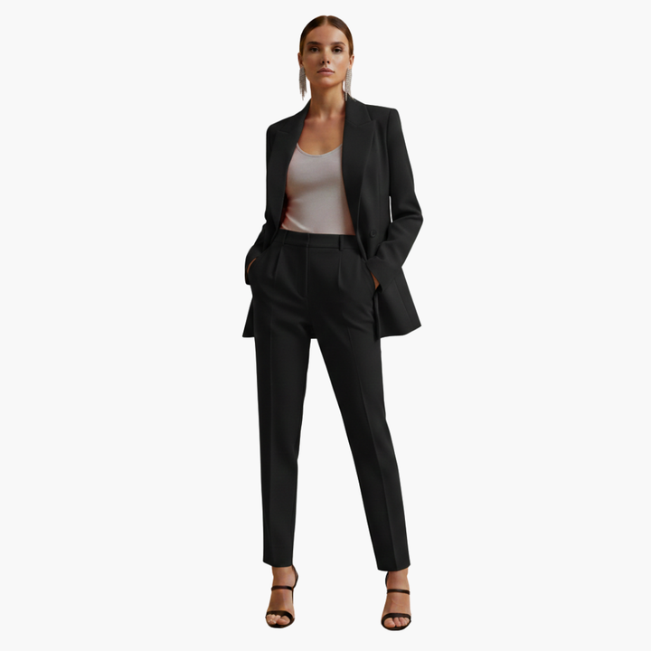 Seraphima | Damen Blazer Anzug Set mit Hose - Light Blue - Image 8