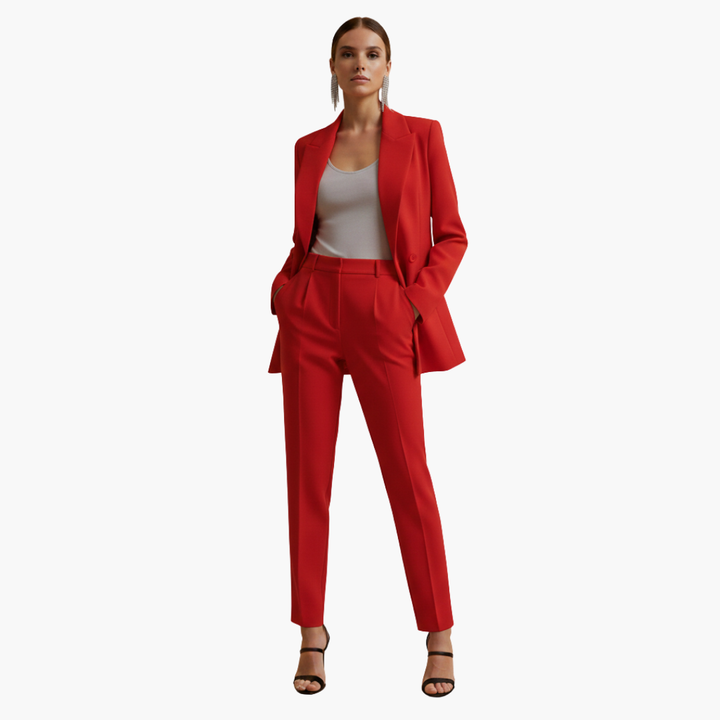 Seraphima | Damen Blazer Anzug Set mit Hose - Light Blue - Image 9