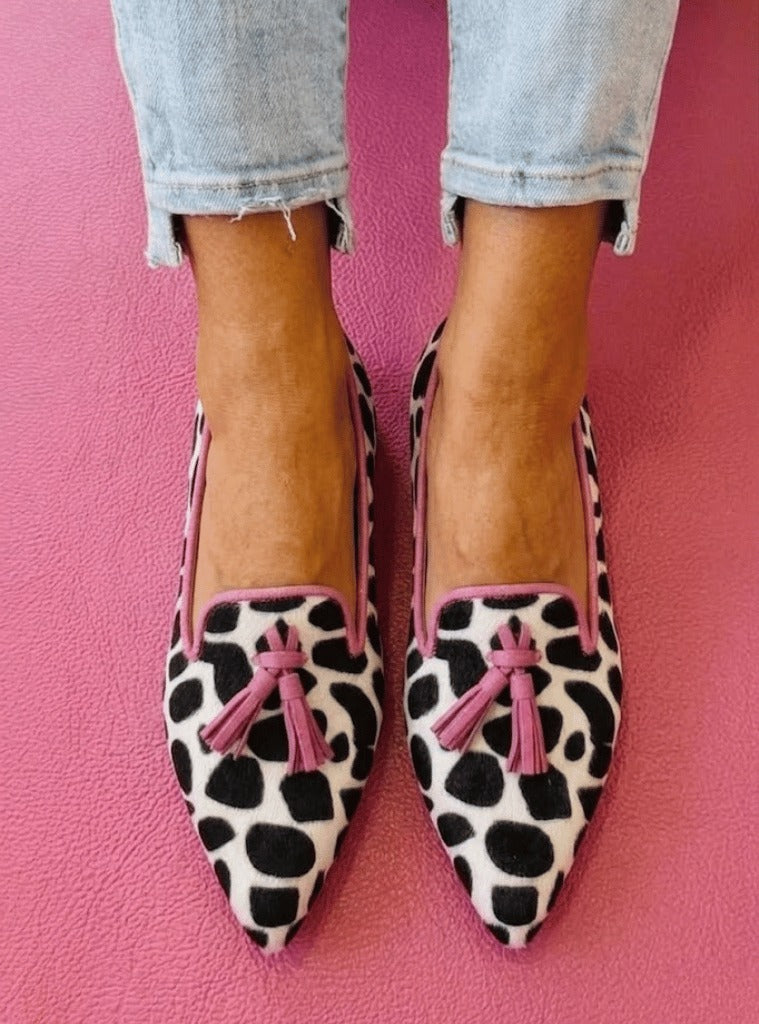 Seraphima | Damen Spitzer Loafer mit Quasten - Image 1
