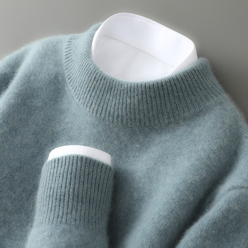 Siglinde | Damen Strickpullover Rundhals Pullover - Cream - Image 4