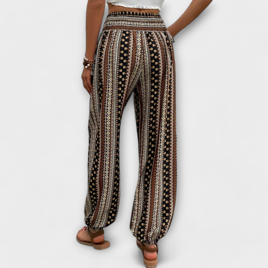 Sigrid | Damen Boho Haremshose Ethno Muster - Image 2