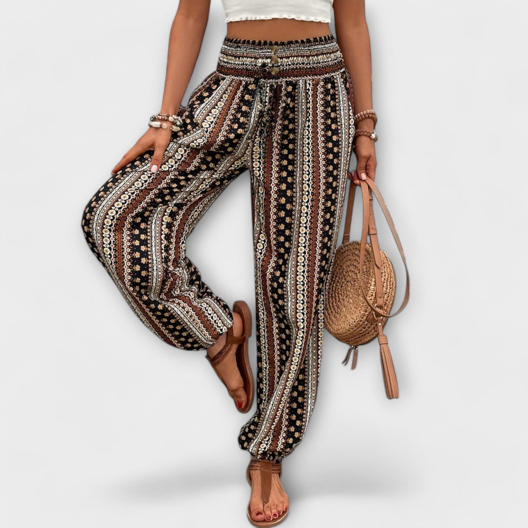 Sigrid | Damen Boho Haremshose Ethno Muster - Image 4