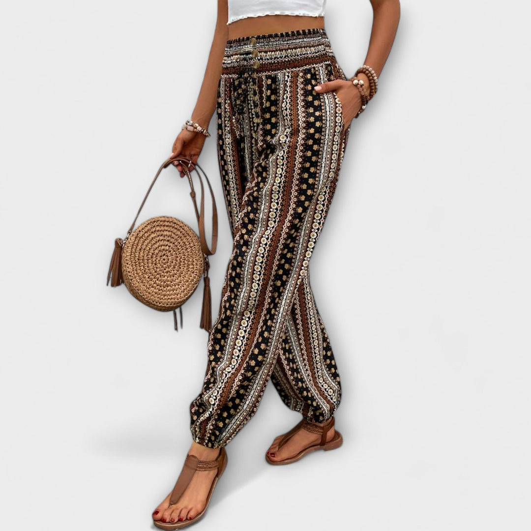 Sigrid | Damen Boho Haremshose Ethno Muster - Image 5
