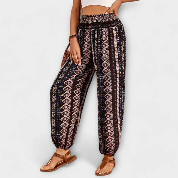 Sigrid | Damen Boho Haremshose Ethno Muster - Image 9