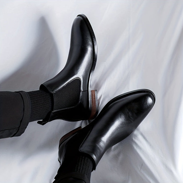 Sigvard | Herren Chelsea Boots Stiefeletten Schwarz - Black - Image 3