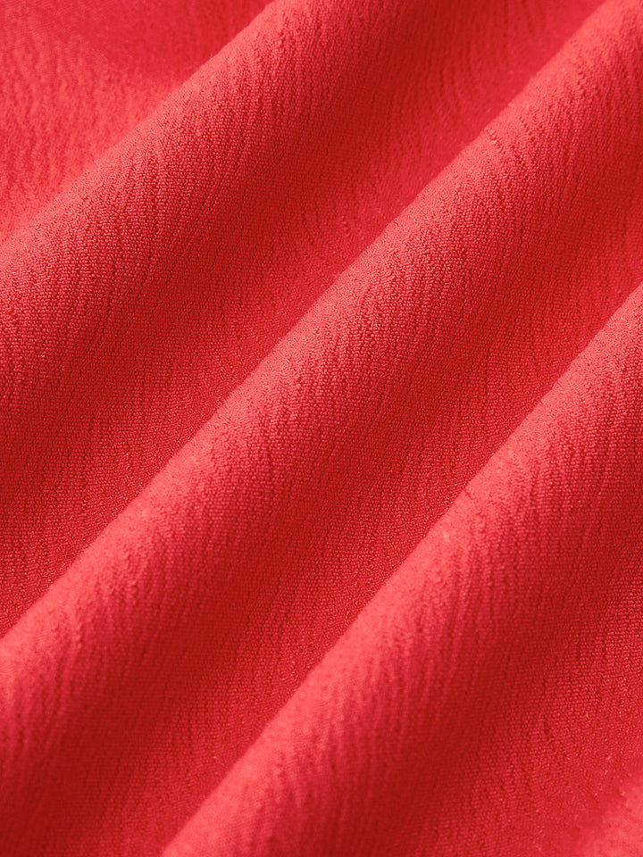 Ruby | Damen Minikleid rot mit V-Ausschnitt, ärmelloses Sommerkleid